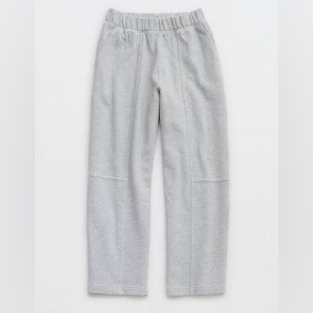 AERIE gray barrel sweatpants